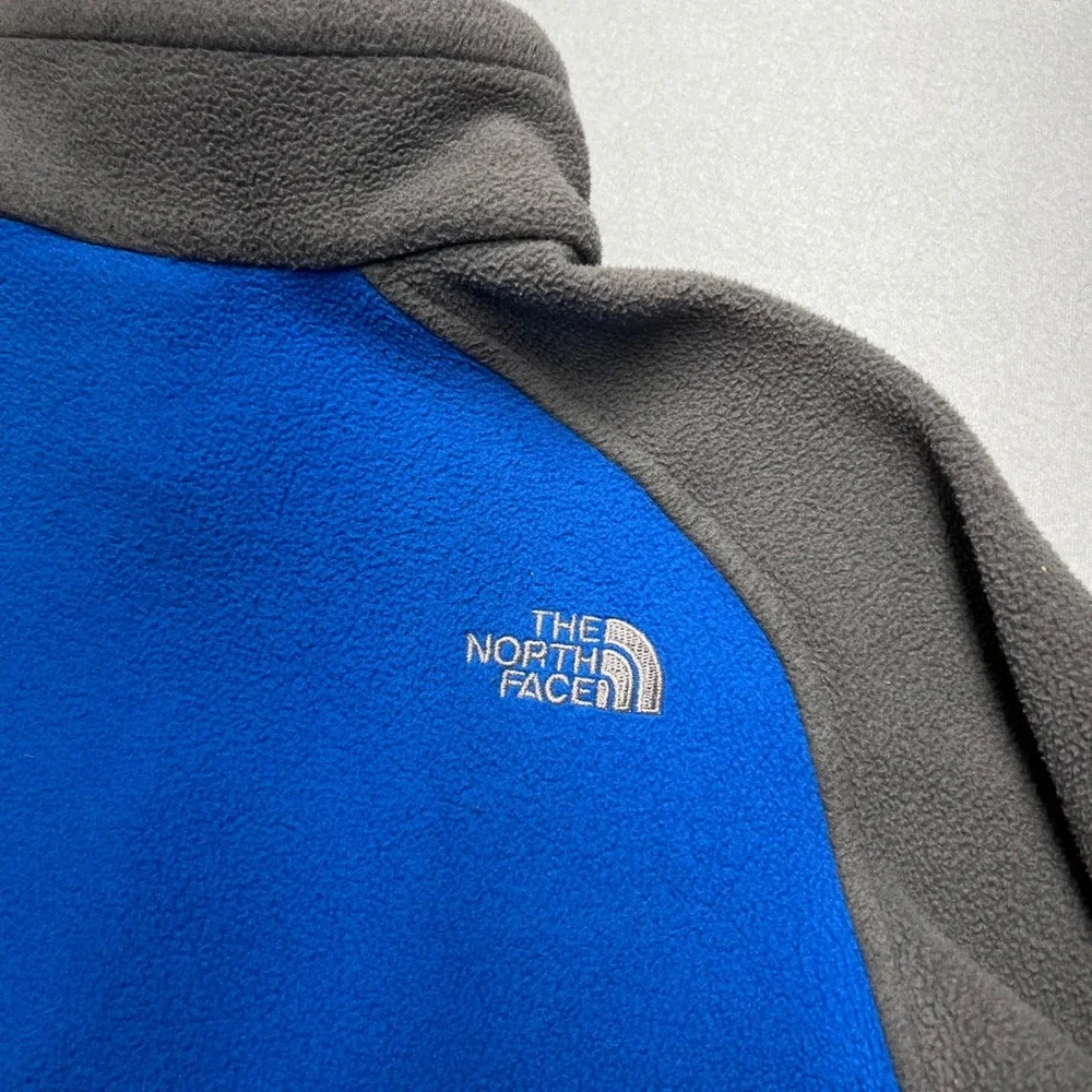 The North Face Fleece Jacket‎ Blue Gray Zip Up Outdoor Hiking Adult Medium pile